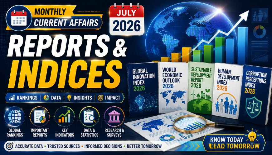 📊 July 2026 Reports & Indices | Global Rankings, Surveys & Key Findings