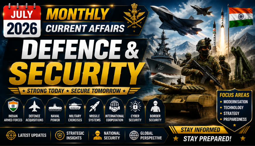🛡️ July 2026 Defence  & Security Current Affairs | Military Updates, Strategies & National Security