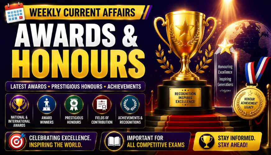 🏆 Awards & Honours Current Affairs 2026 | National & International Awards, Winners & Achievements