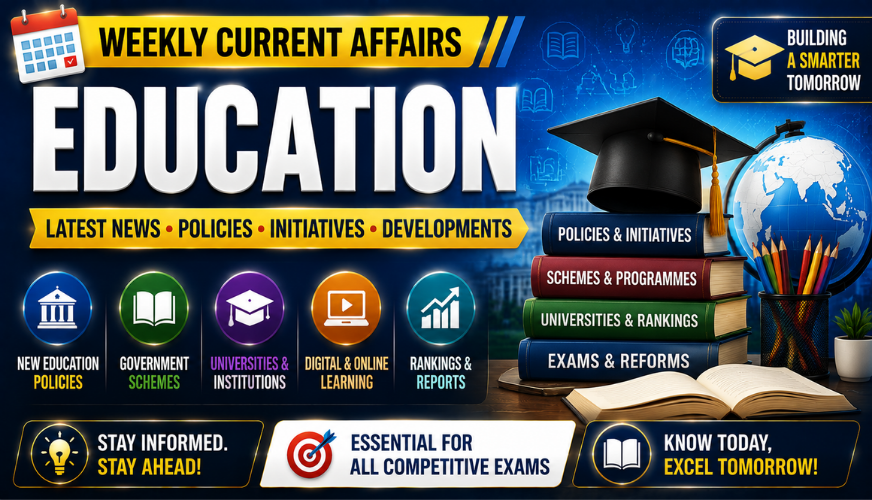 🎓 Education Current Affairs 2026 | Latest Education Policies, Schemes & Developments