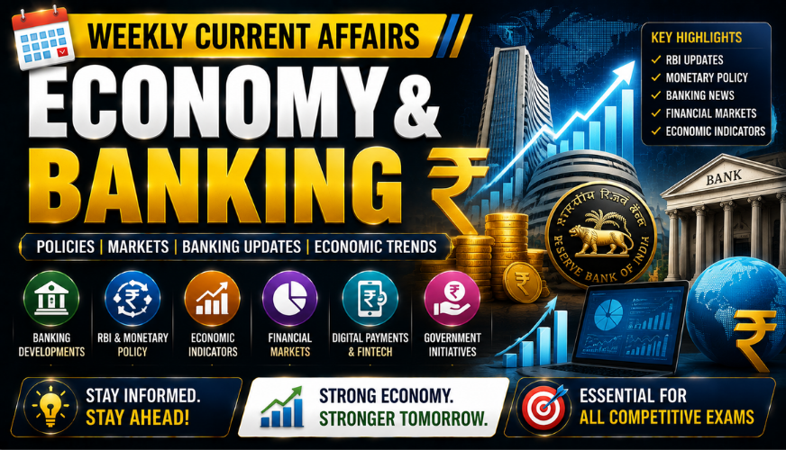 💰 Economy & Banking Current Affairs 2026 | Financial Updates, Markets & Economic Trends