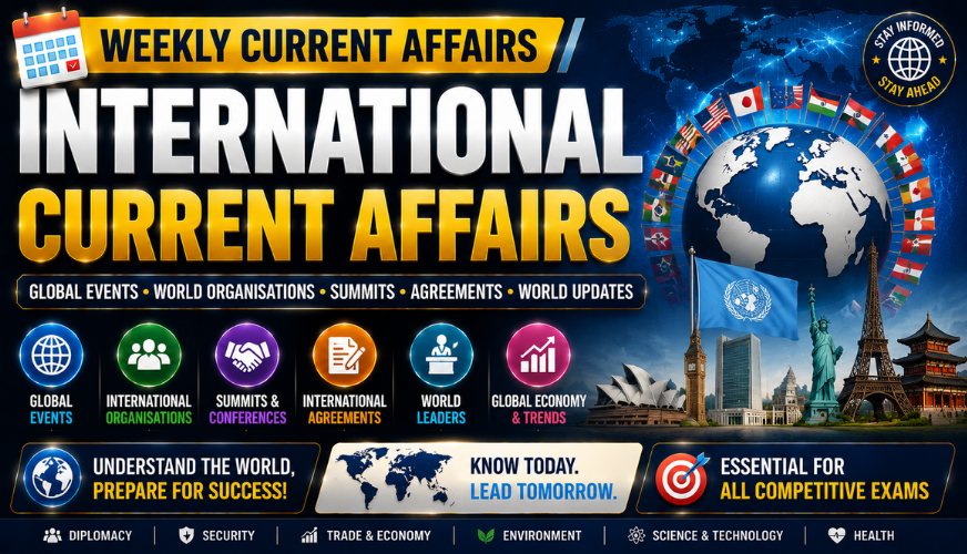 🌐 International Current Affairs 2026 | Global Events, Organisations & World Updates